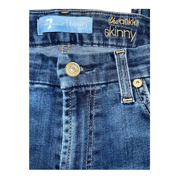 7 for all mankind B(air) the ankle skinny jeans - Picture 4 of 8